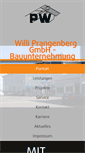 Mobile Screenshot of bauunternehmung-prangenberg.de
